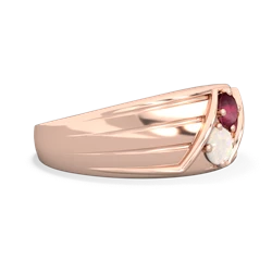 Ruby Men's Streamline 14K Rose Gold ring R0460