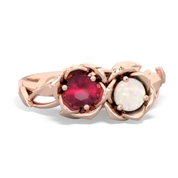 Ruby Rose Garden 14K Rose Gold ring R5510