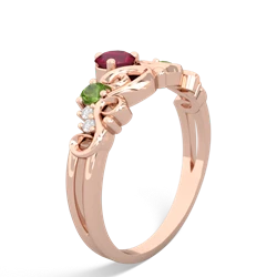 Ruby Crown Keepsake 14K Rose Gold ring R5740