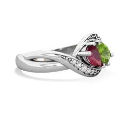 Ruby Summer Winds 14K White Gold ring R5342