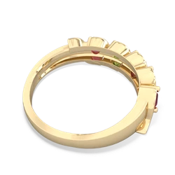 Ruby Anniversary Band 14K Yellow Gold ring R2089