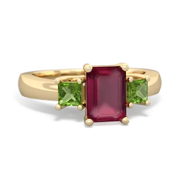 similar item - Three Stone Emerald-cut Trellis