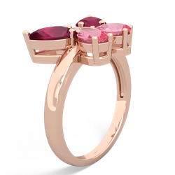 Ruby Butterfly 14K Rose Gold ring R2215