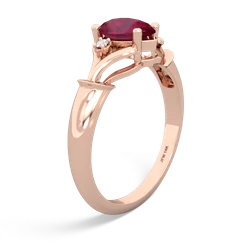 Ruby Precious Pear 14K Rose Gold ring R0826