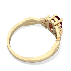 Ruby Victorian Twist 14K Yellow Gold ring R2497