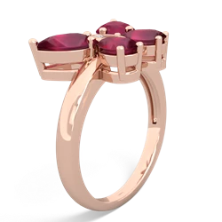 Ruby Butterfly 14K Rose Gold ring R2215