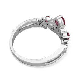 Ruby Crown Keepsake 14K White Gold ring R5740