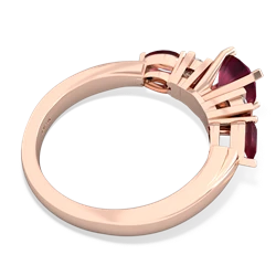 Jade 6Mm Round Eternal Embrace Engagement 14K Rose Gold ring R2005