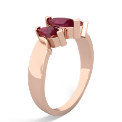 Onyx Three Peeks 14K Rose Gold ring R2433