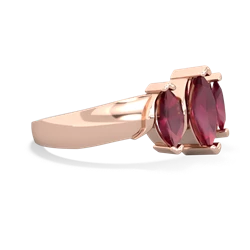 Onyx Three Peeks 14K Rose Gold ring R2433