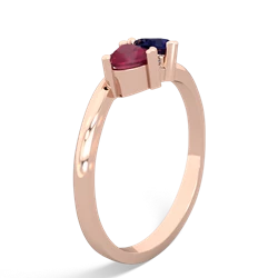 Ruby Sweethearts 14K Rose Gold ring R5260