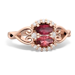 Ruby Love Nest 14K Rose Gold ring R5860