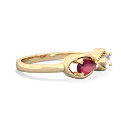 Ruby Infinity 14K Yellow Gold ring R5050