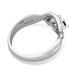 Ruby Summer Winds 14K White Gold ring R5342