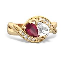 Ruby Summer Winds 14K Yellow Gold ring R5342