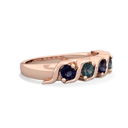 Sapphire Anniversary Band 14K Rose Gold ring R2089