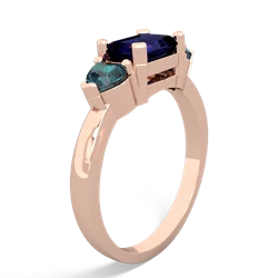 Sapphire Three Stone 14K Rose Gold ring R5235