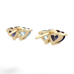 Sapphire Sweethearts 14K Yellow Gold earrings E5260