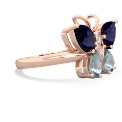 Sapphire Butterfly 14K Rose Gold ring R2215