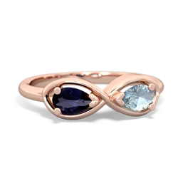 Sapphire Infinity 14K Rose Gold ring R5050