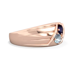 Sapphire Men's Streamline 14K Rose Gold ring R0460