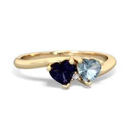 Sapphire Sweethearts 14K Yellow Gold ring R5260