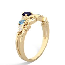 Sapphire Crown Keepsake 14K Yellow Gold ring R5740