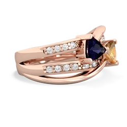 Sapphire Bowtie 14K Rose Gold ring R2360