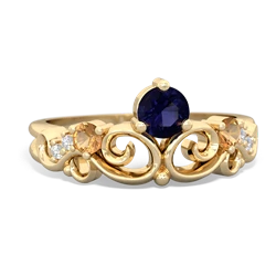 Sapphire Crown Keepsake 14K Yellow Gold ring R5740