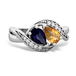 Sapphire Summer Winds 14K White Gold ring R5342