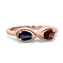 Sapphire Infinity 14K Rose Gold ring R5050