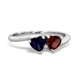 Sapphire Sweethearts 14K White Gold ring R5260