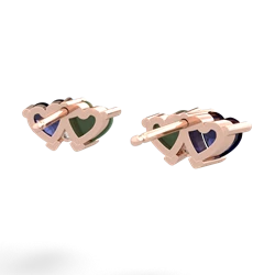 Sapphire Sweethearts 14K Rose Gold earrings E5260