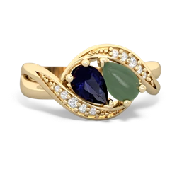 Sapphire Summer Winds 14K Yellow Gold ring R5342