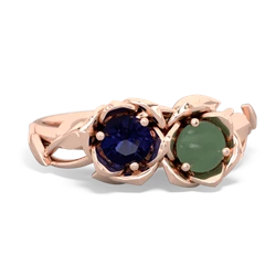 Sapphire Rose Garden 14K Rose Gold ring R5510