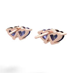 Sapphire Sweethearts 14K Rose Gold earrings E5260