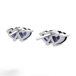 Sapphire Sweethearts 14K White Gold earrings E5260