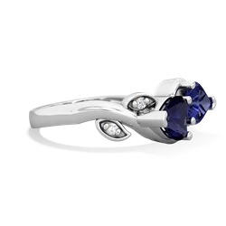 Sapphire Floral Elegance 14K White Gold ring R5790