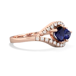 Sapphire Mother And Child 14K Rose Gold ring R3010