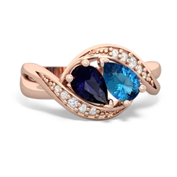 Sapphire Summer Winds 14K Rose Gold ring R5342