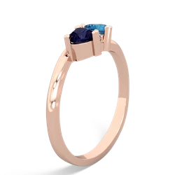 Sapphire Sweethearts 14K Rose Gold ring R5260