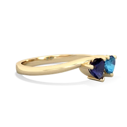 Sapphire Sweethearts 14K Yellow Gold ring R5260