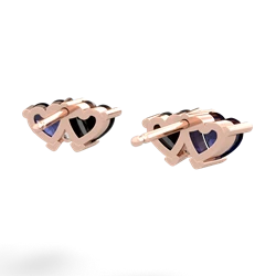 Sapphire Sweethearts 14K Rose Gold earrings E5260