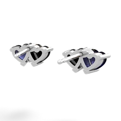 Sapphire Sweethearts 14K White Gold earrings E5260