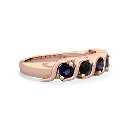 Sapphire Anniversary Band 14K Rose Gold ring R2089