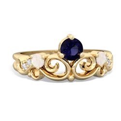 Sapphire Crown Keepsake 14K Yellow Gold ring R5740