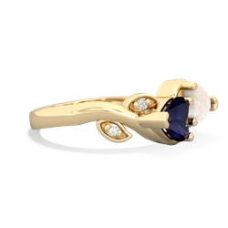 Sapphire Floral Elegance 14K Yellow Gold ring R5790