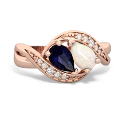 Sapphire Summer Winds 14K Rose Gold ring R5342