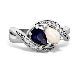 Sapphire Summer Winds 14K White Gold ring R5342