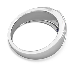 Sapphire Men's Streamline 14K White Gold ring R0460